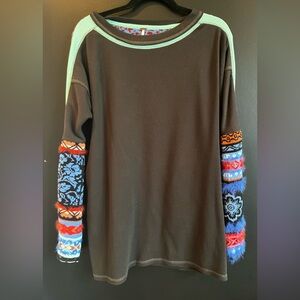 FREE PEOPLE Multicolor Patterned Sweater